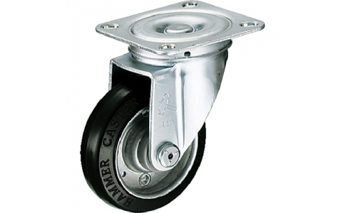 HAMMER CASTER 錘牌 腳輪 4204S-R15-SPBAR-鏈球S型自由橡膠車(chē)125mm玫瑰包裝