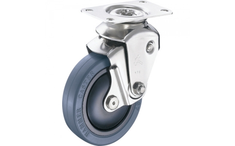 HAMMER CASTER 錘牌 9940E-FR100S23-鏈球全不銹鋼靠墊E自由橡膠100mm線(xiàn)徑2.3