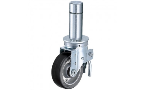 HAMMER CASTER 錘牌 腳輪 5505 SKWRB 100-鏈球腳手架用差込廣橡膠B車(chē)