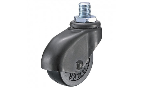 HAMMER CASTER 錘牌 腳輪451A30R50-鏈條螺紋橡膠車(chē)M12黑色完成