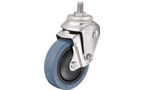 HAMMER CASTER 錘牌 940 BEA-FR125-S3-32-鏈球不銹鋼靠墊E螺紋M12橡膠125mm線徑3.2