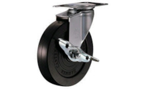 HAMMER CASTER 錘牌 415 E-R125-BAR01-鏈球E型自在SP付橡膠車125mm