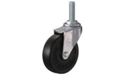 HAMMER CASTER 錘牌 420 EA-R75-BAR01-鏈輪E型螺絲式自由橡膠車75mm M12XP1.75XL35