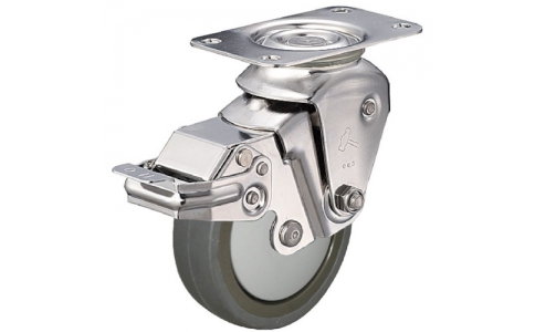 HAMMER CASTER 錘牌 935 BBE-BLB125-SD20-鏈球全不銹鋼坐墊E自由SP導電聚氨酯125mm線徑2.0