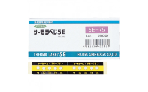 日油技研 NICHIGI 5E-50-日油技研熱標簽5點表示室外對應型不可逆性50度