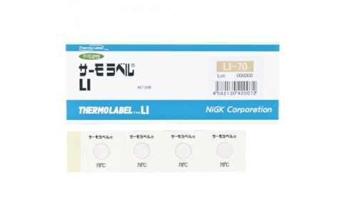 日油技研 NICHIGI Li-70-日油技研熱標簽1點表示室外對應型不可逆性70度