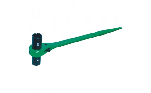 SUPER TOOL RN-1921WL 雙長插口、雙口棘輪扳手（爪式）六角對邊：19×２１