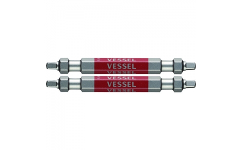 VESSEL 威威 GS14SQ2065 剛彩鉆頭2本組（雙頭廣場）SQ2×６５ｍｍ