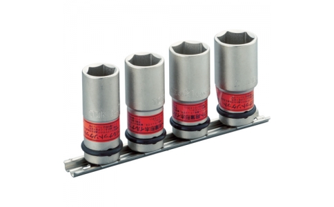 日本前田 TONE HA 404N-沖擊用薄型輪轂螺母套筒（帶支架）4pcs